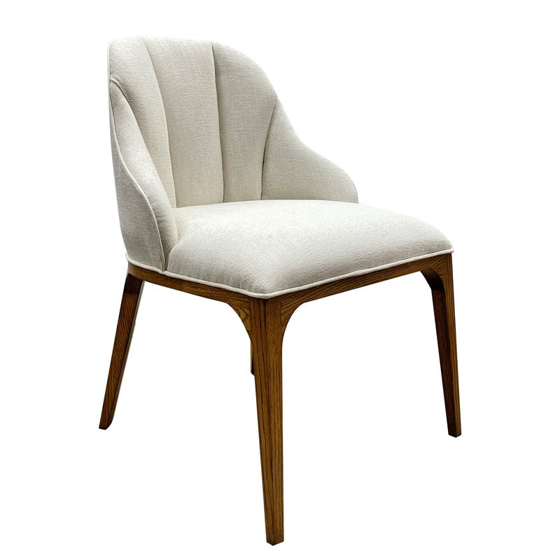 Currey and Company Inga Dining Chair, Adena Parchment 7000-0762