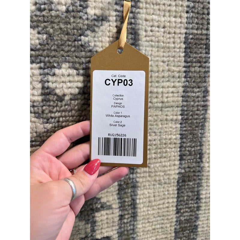 Cyprus Green Paphos Hand-Knotted Rug