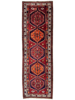 Vintage Persian Sarab Wool Runner Rug 3’4 x 10’7”