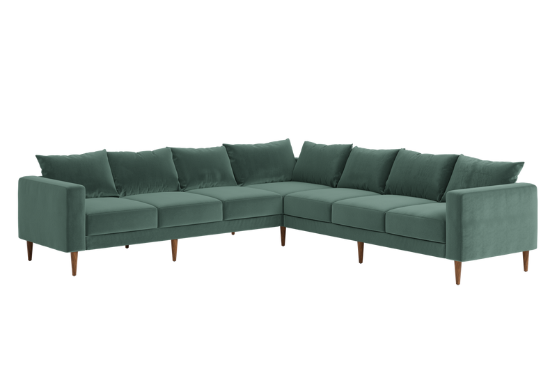 The Essential Corner Sectional (7 Seat) in Recycled Velvet
