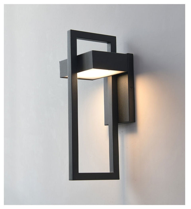 MIRODEMI® Black Retro Vintage Outdoor Waterproof LED Wall Lighting for Garden Porch