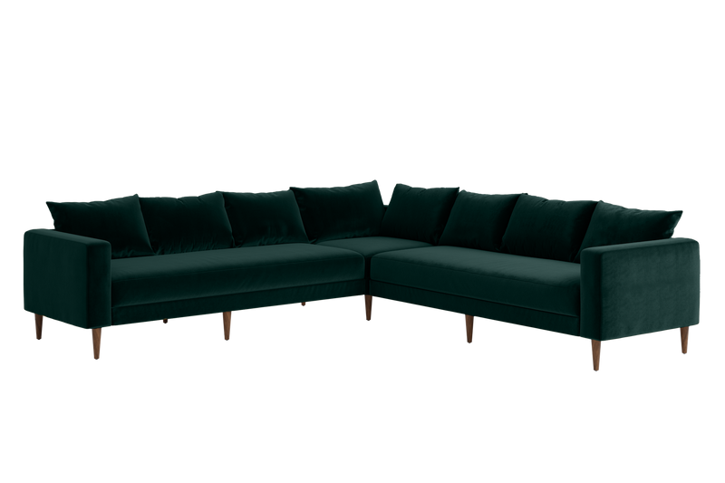 The Essential Corner Sectional (7 Seat) in Recycled Velvet