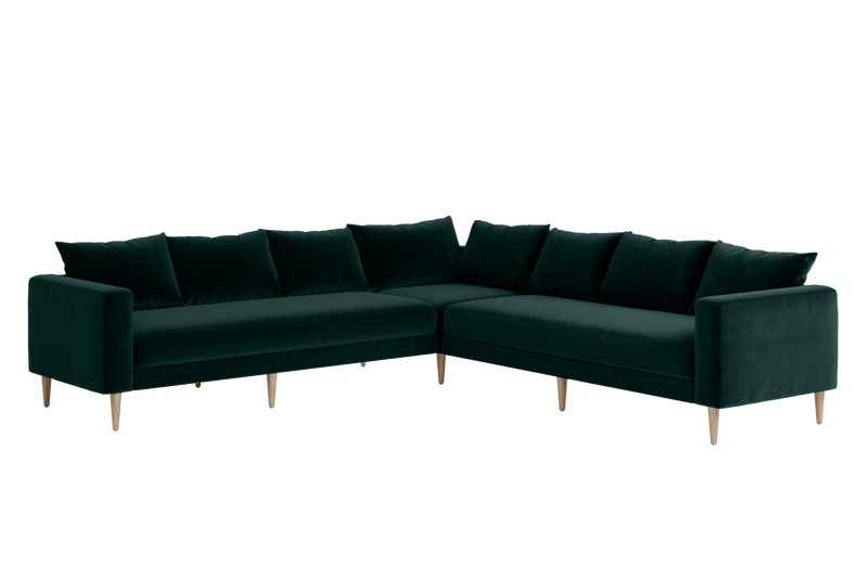 The Essential Corner Sectional (7 Seat) in Recycled Velvet