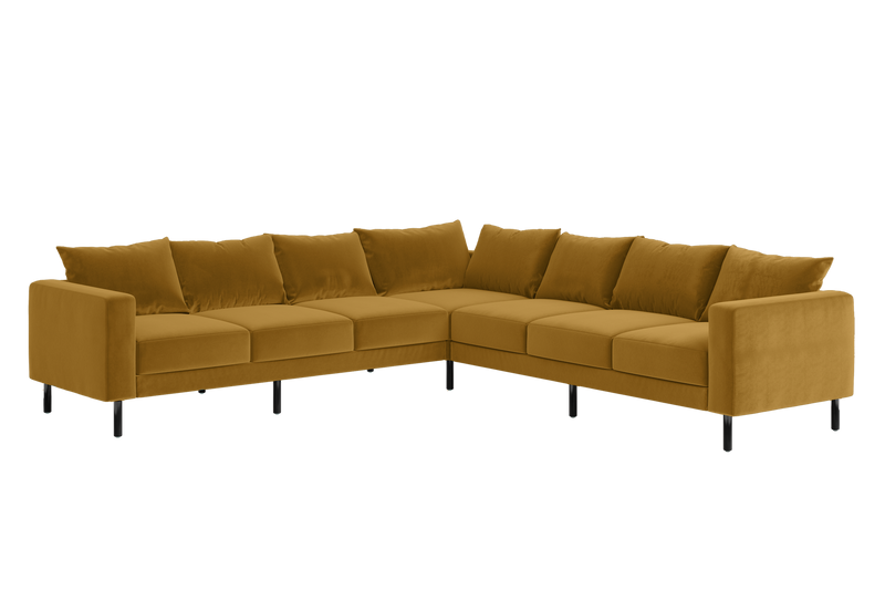 The Essential Corner Sectional (7 Seat) in Recycled Velvet
