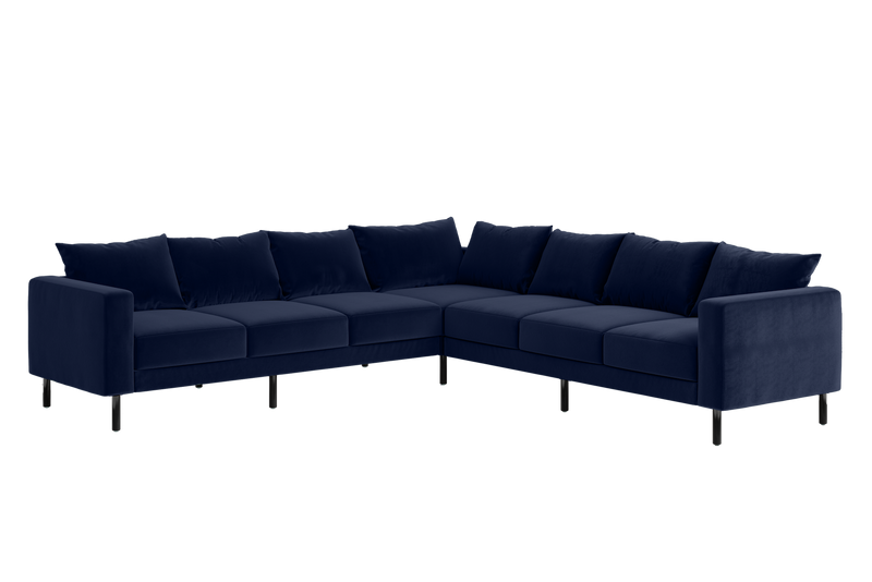 The Essential Corner Sectional (7 Seat) in Recycled Velvet