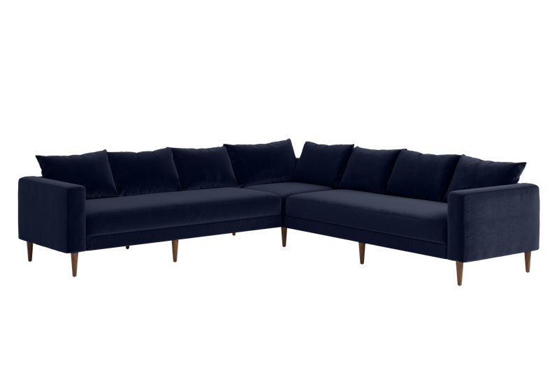 The Essential Corner Sectional (7 Seat) in Recycled Velvet