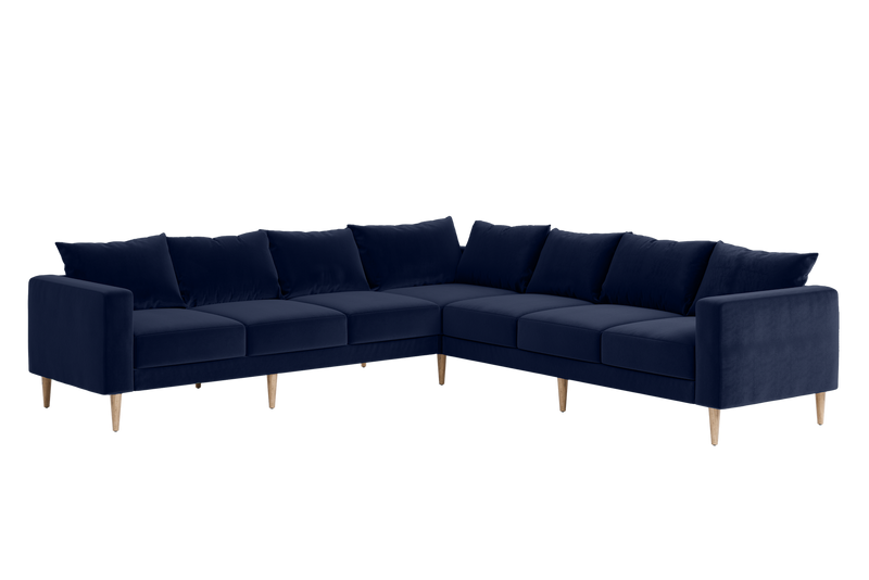 The Essential Corner Sectional (7 Seat) in Recycled Velvet