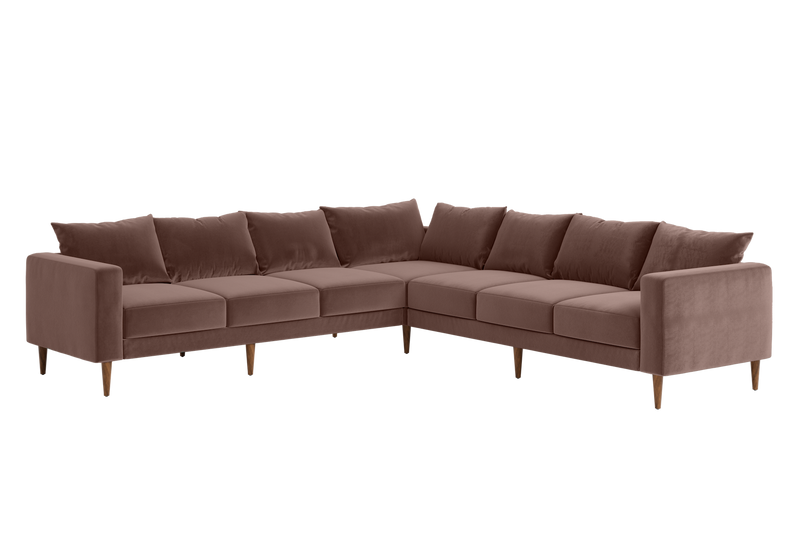 The Essential Corner Sectional (7 Seat) in Recycled Velvet