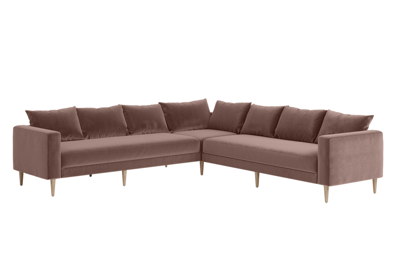 The Essential Corner Sectional (7 Seat) in Recycled Velvet