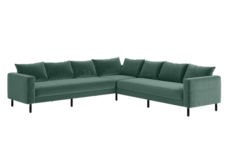 The Essential Corner Sectional (7 Seat) in Recycled Velvet