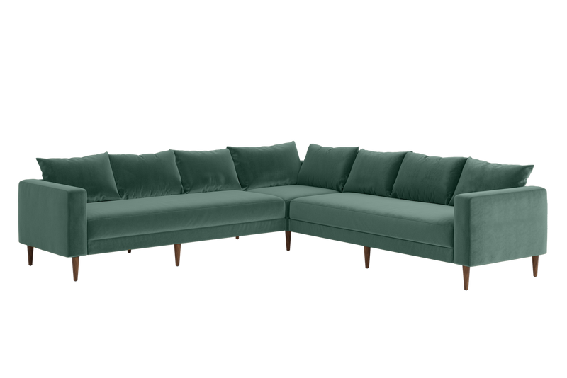 The Essential Corner Sectional (7 Seat) in Recycled Velvet