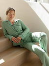Women's Stretch-Knit Long Sleeve Bamboo Pajama Set