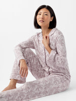 Women's Stretch-Knit Long Sleeve Bamboo Pajama Set