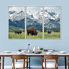 Grazing Teton Bison Wall Art