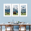 Grazing Teton Bison Wall Art
