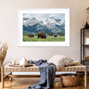 Grazing Teton Bison Wall Art