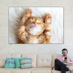 Sleepy Kitty Wall Art