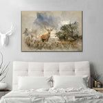 Vintage Stag Wall Art
