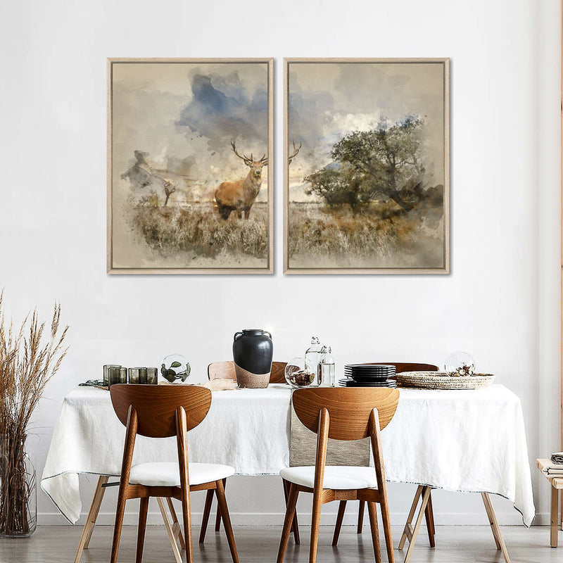 Vintage Stag Wall Art