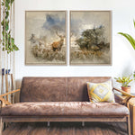 Vintage Stag Wall Art