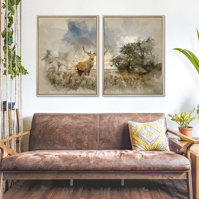 Vintage Stag Wall Art