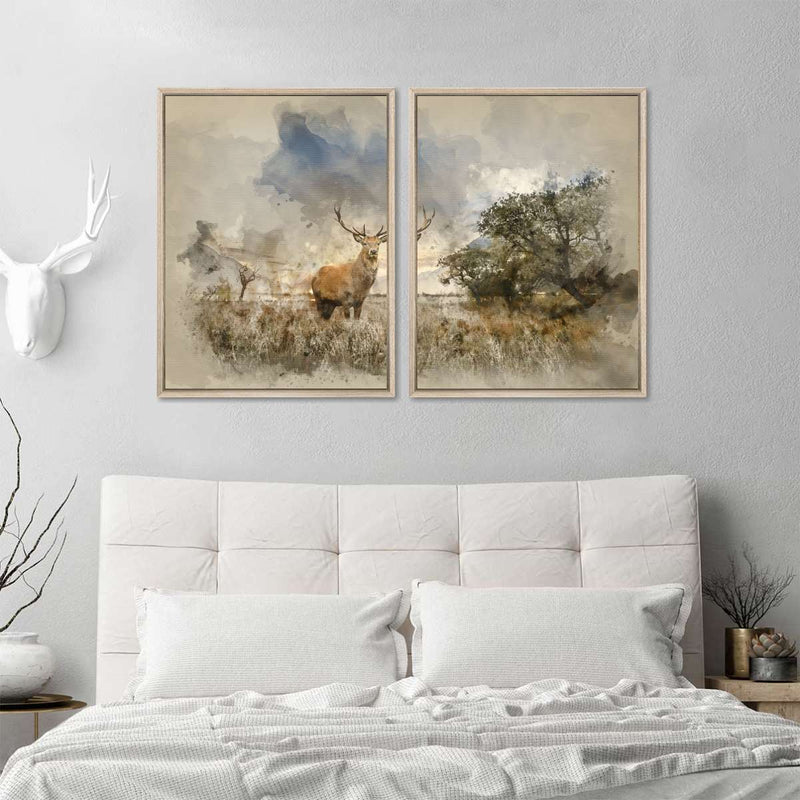 Vintage Stag Wall Art