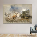 Vintage Stag Wall Art