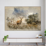 Vintage Stag Wall Art