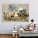 Vintage Stag Wall Art