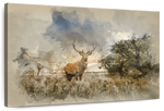 Vintage Stag Wall Art
