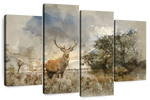 Vintage Stag Wall Art
