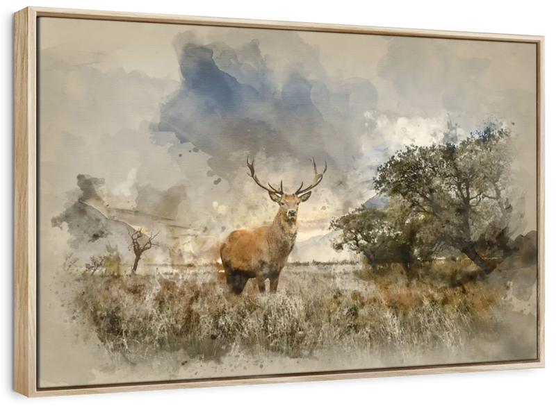 Vintage Stag Wall Art