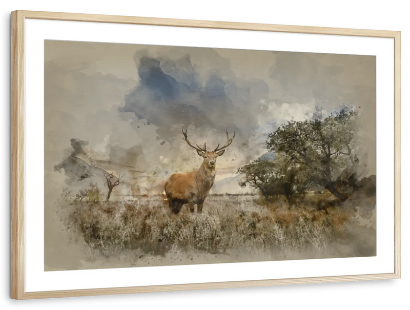 Vintage Stag Wall Art