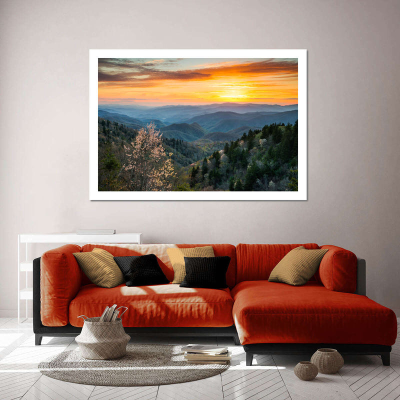 Great Smoky Mountains Sunrise Wall Art