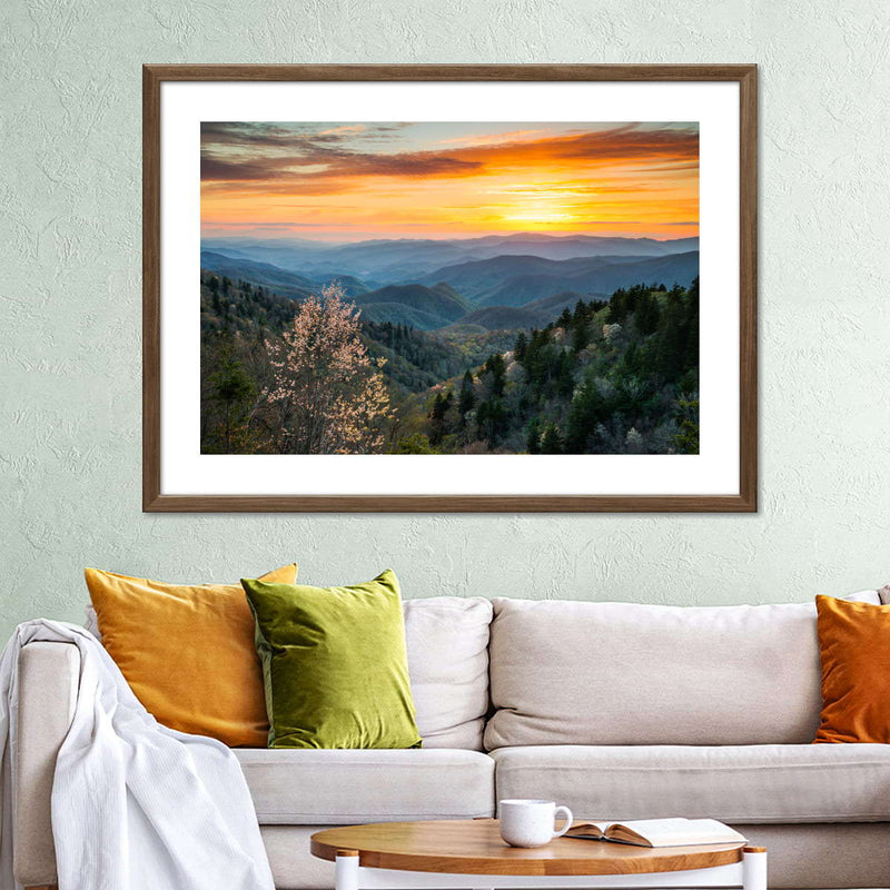 Great Smoky Mountains Sunrise Wall Art