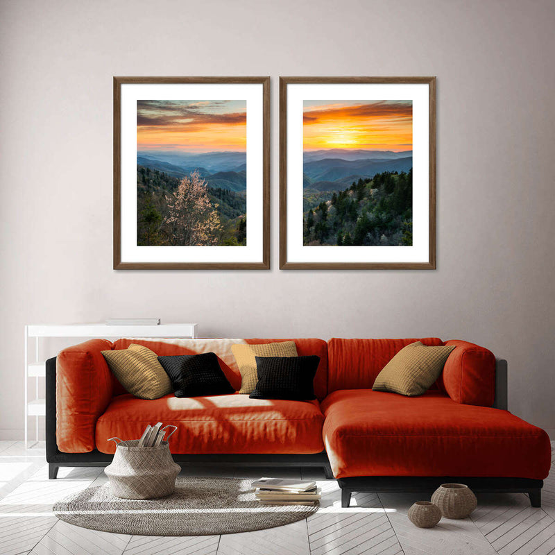 Great Smoky Mountains Sunrise Wall Art