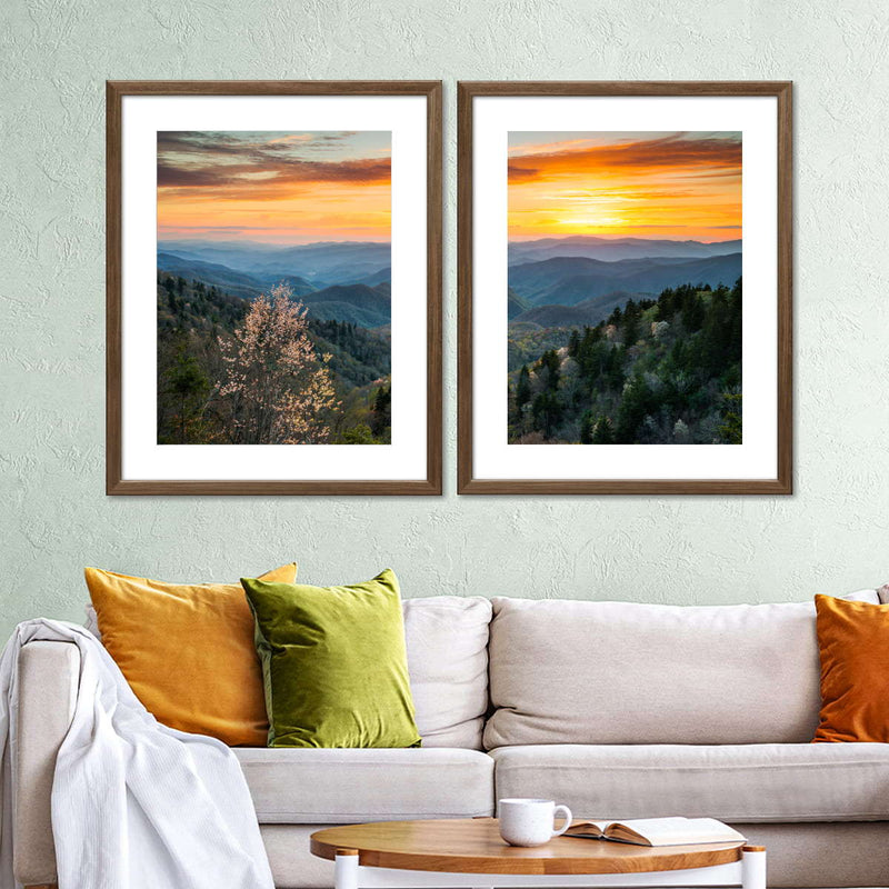 Great Smoky Mountains Sunrise Wall Art