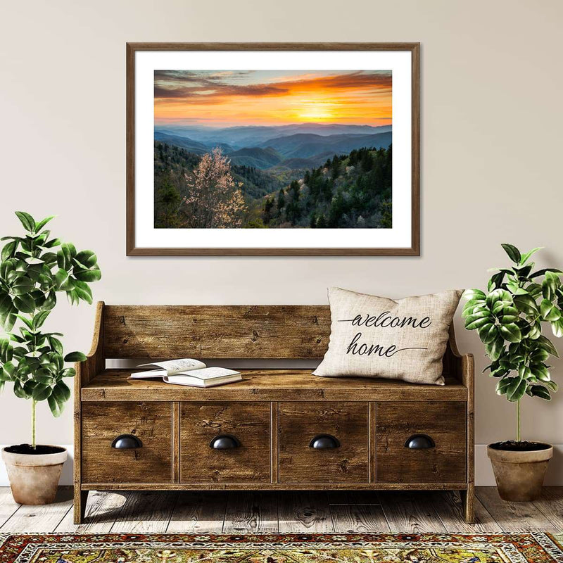 Great Smoky Mountains Sunrise Wall Art