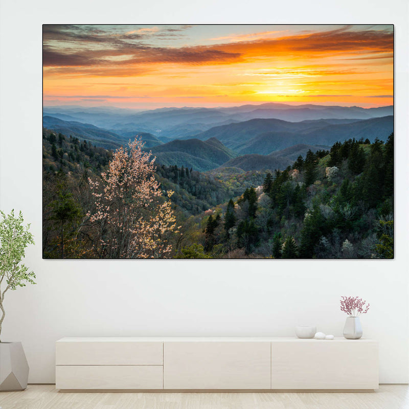 Great Smoky Mountains Sunrise Wall Art
