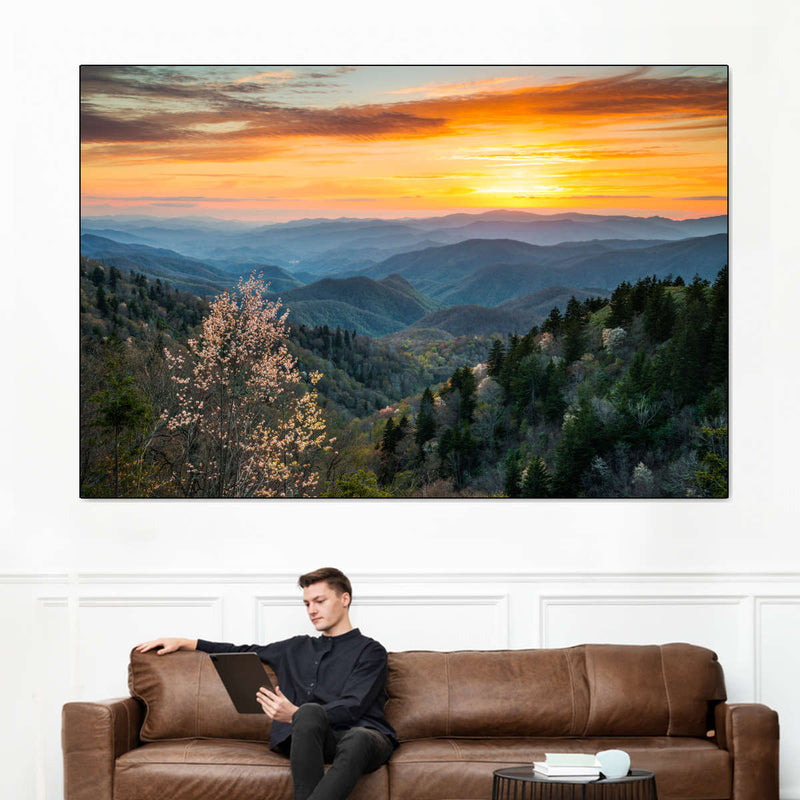 Great Smoky Mountains Sunrise Wall Art