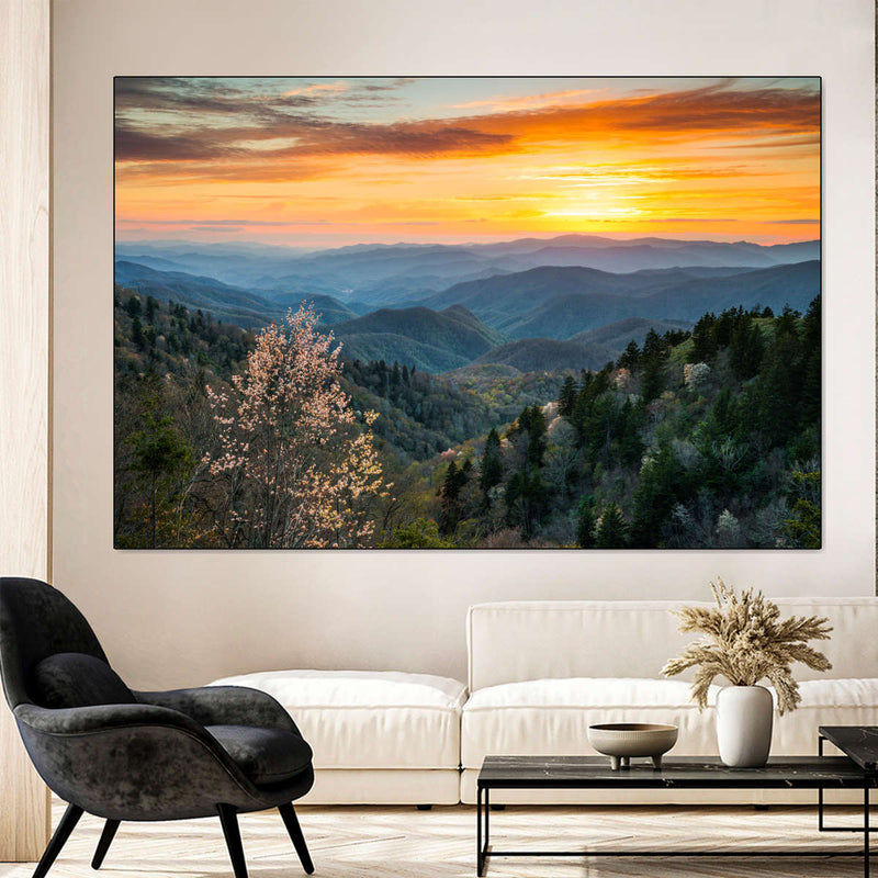 Great Smoky Mountains Sunrise Wall Art