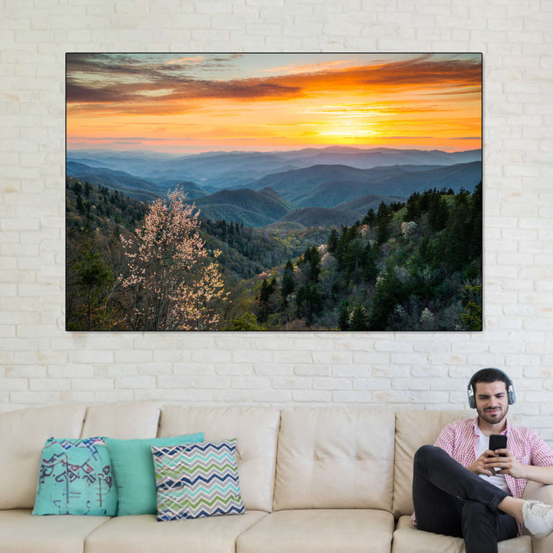 Great Smoky Mountains Sunrise Wall Art