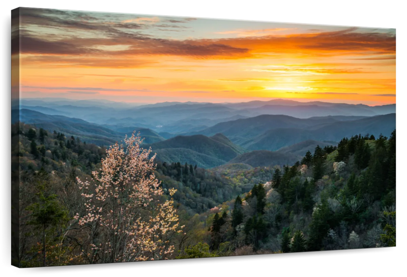 Great Smoky Mountains Sunrise Wall Art