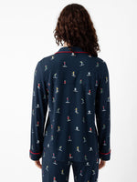 Women's Stretch-Knit Long Sleeve Bamboo Pajama Set