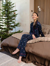 Women's Stretch-Knit Long Sleeve Bamboo Pajama Set