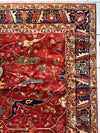 Hand-Knotted Afghani Bidjar Wool Rug – 9’x12’6” – Intricate Geometric & Floral Motifs