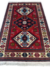 Armenian Yerevan Wool Rug – 4’6” x 6’11” – Hand-Knotted Geometric Design
