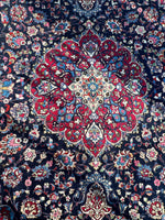 Persian Mashhad Hand Knotted Wool Area Rug 9’9” x 13’3”