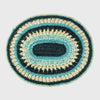 Crochet placemats, indigo, set of four