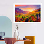 Mountain Autumn Sunrise Wall Art